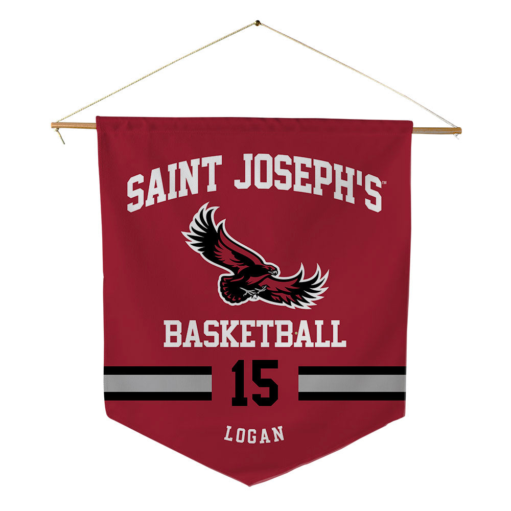 St. Joe's - NCAA Men's Basketball : Sean Logan - Pennant - 18" x 21"-0