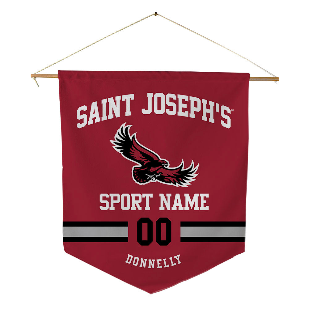 St. Joe's - NCAA Men's Soccer : Aidan Donnelly - Pennant - 18" x 21"-0