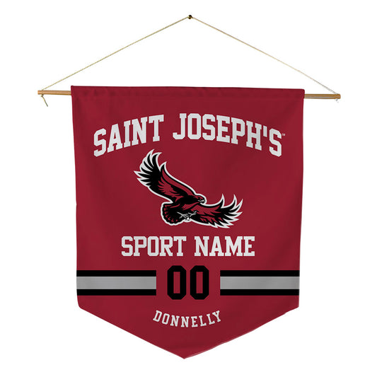 St. Joe's - NCAA Men's Soccer : Aidan Donnelly - Pennant - 18" x 21"-0
