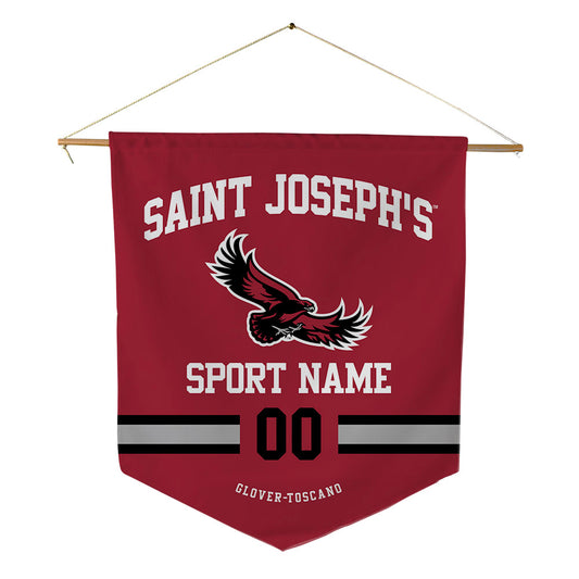 St. Joe's - NCAA Men's Basketball : Jaiden Glover-Toscano - Pennant - 18" x 21"-0