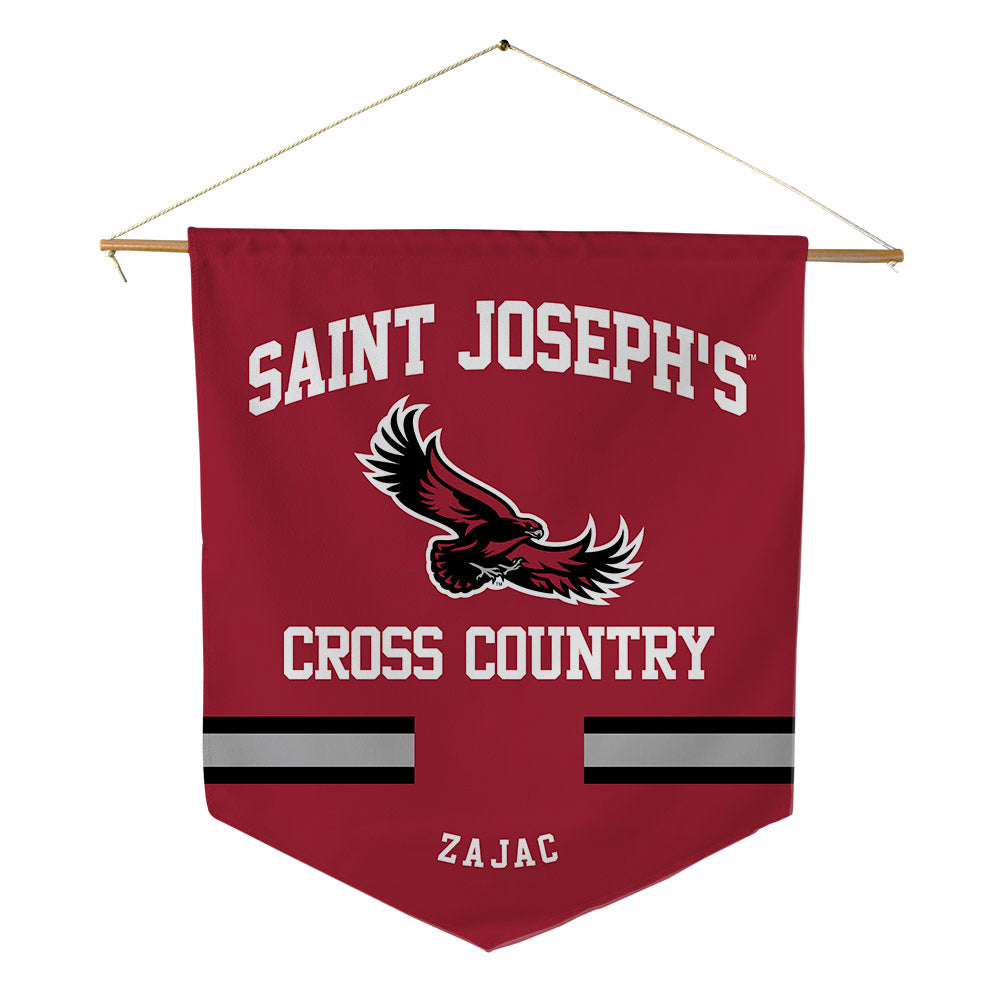 St. Joe's - NCAA Men's Cross Country : Luke Zajac - Pennant - 18" x 21"-0