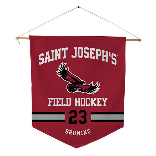 St. Joe's - NCAA Women's Field Hockey : Kiki Bruning - Pennant - 18" x 21"-0