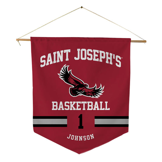 St. Joe's - NCAA Men's Basketball : Mekai Johnson - Pennant - 18" x 21"-0