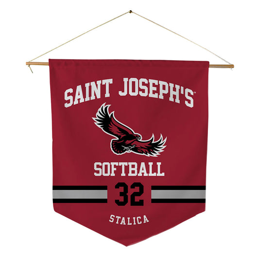 St. Joe's - NCAA Softball : Lauren Stalica - Pennant - 18" x 21"-0
