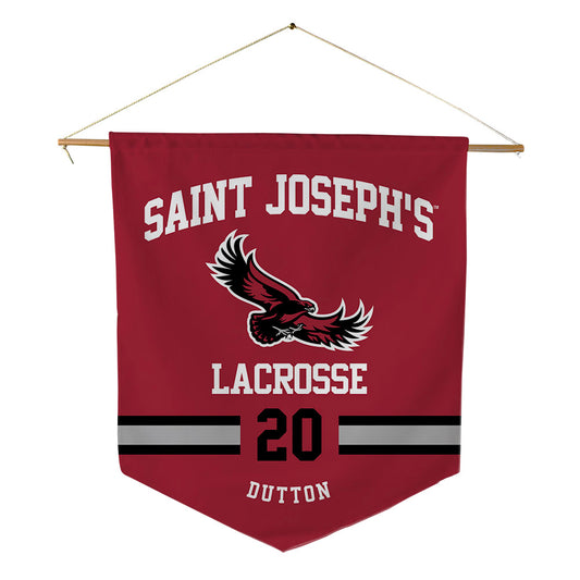 St. Joe's - NCAA Men's Lacrosse : Ben Dutton - Pennant - 18" x 21"-0