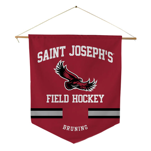 St. Joe's - NCAA Women's Field Hockey : Kiki Bruning - Pennant - 18" x 21"-0
