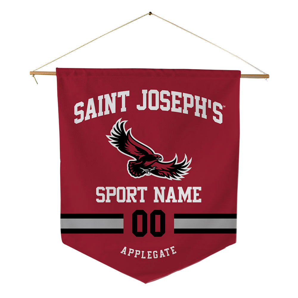 St. Joe's - NCAA Baseball : Carson Applegate - Pennant - 18" x 21"-0