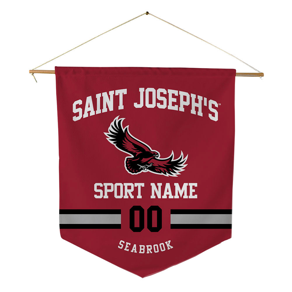 St. Joe's - NCAA Women's Soccer : Erin Seabrook - Pennant - 18" x 21"-0