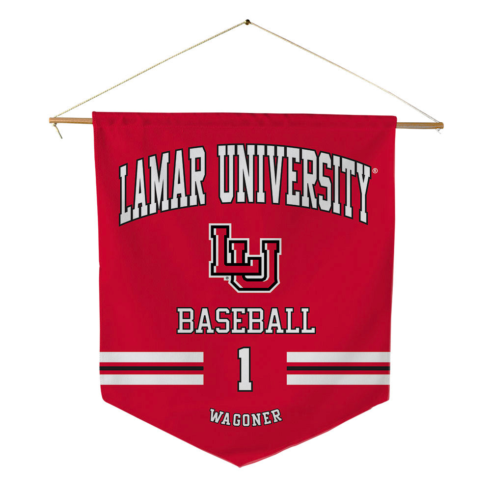Lamar - NCAA Baseball : Jake Wagoner - Pennant - 18" x 21"-0