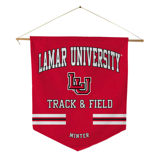 Lamar - NCAA Men's Track & Field : Tyler Minter - Pennant - 18" x 21"-0
