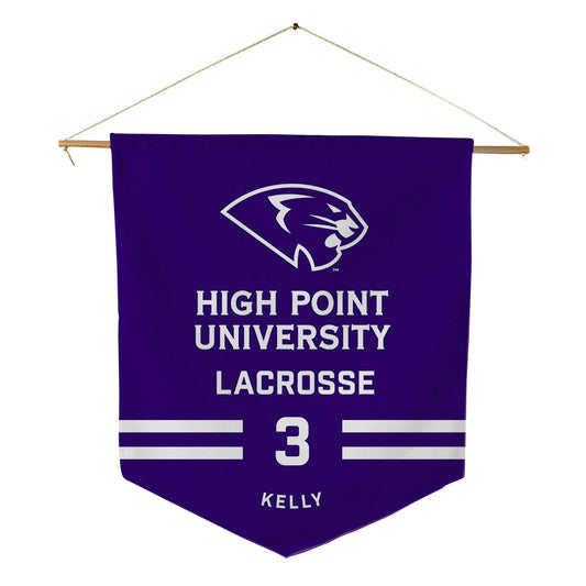 High Point - NCAA Women's Lacrosse : Mairin Kelly - Pennant - 18" x 21"-0