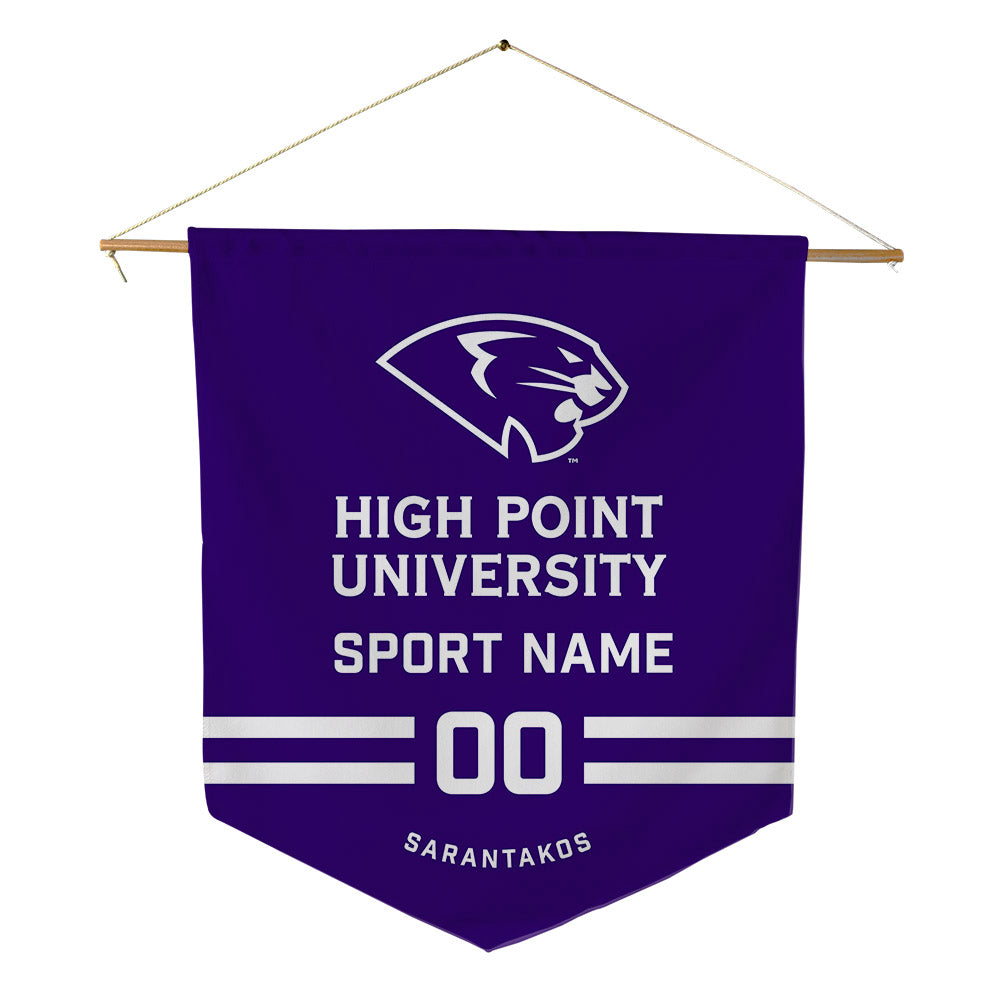 High Point - NCAA Men's Soccer : Nick Sarantakos - Pennant - 18" x 21"-0