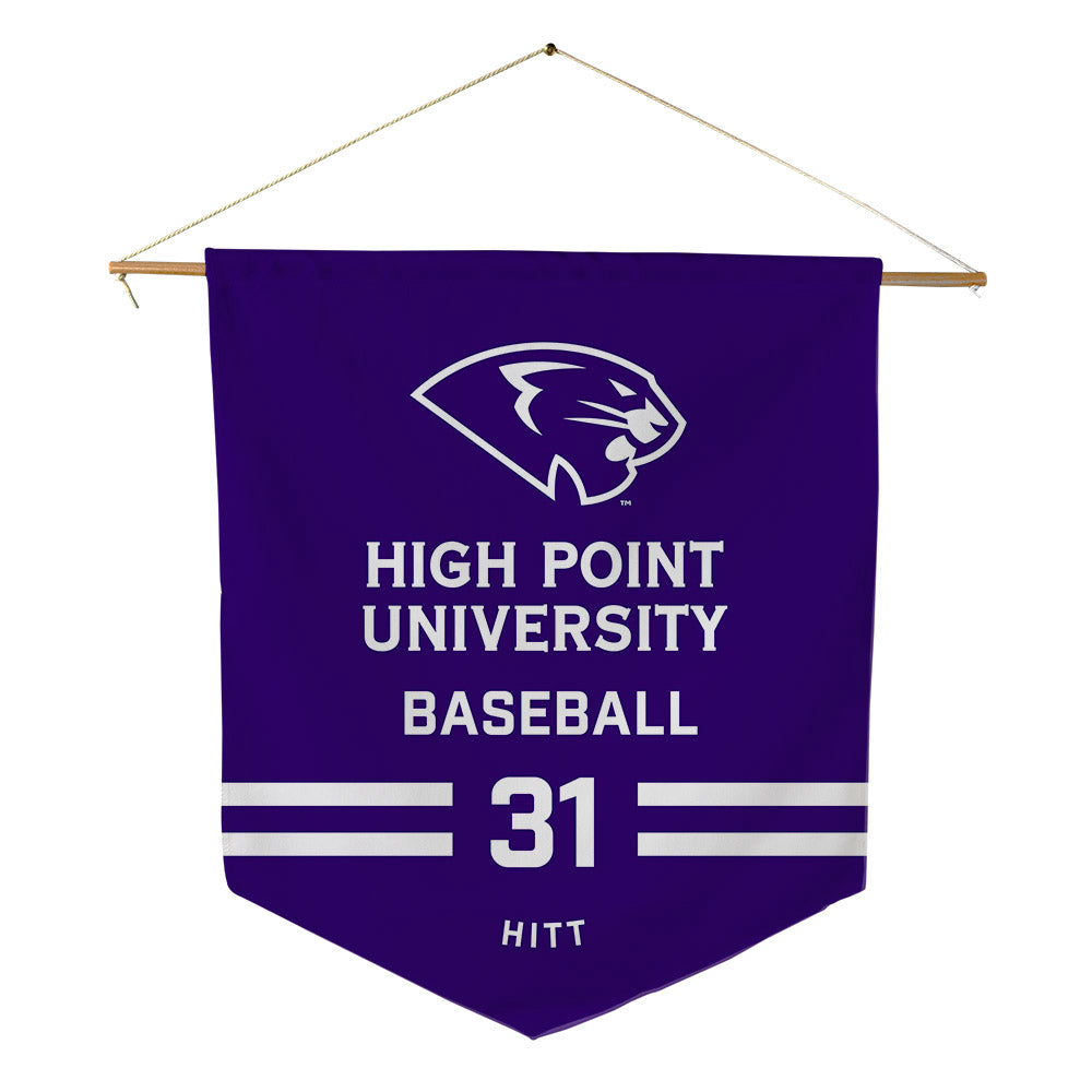 High Point - NCAA Baseball : Dalton Hitt - Pennant - 18" x 21"-0