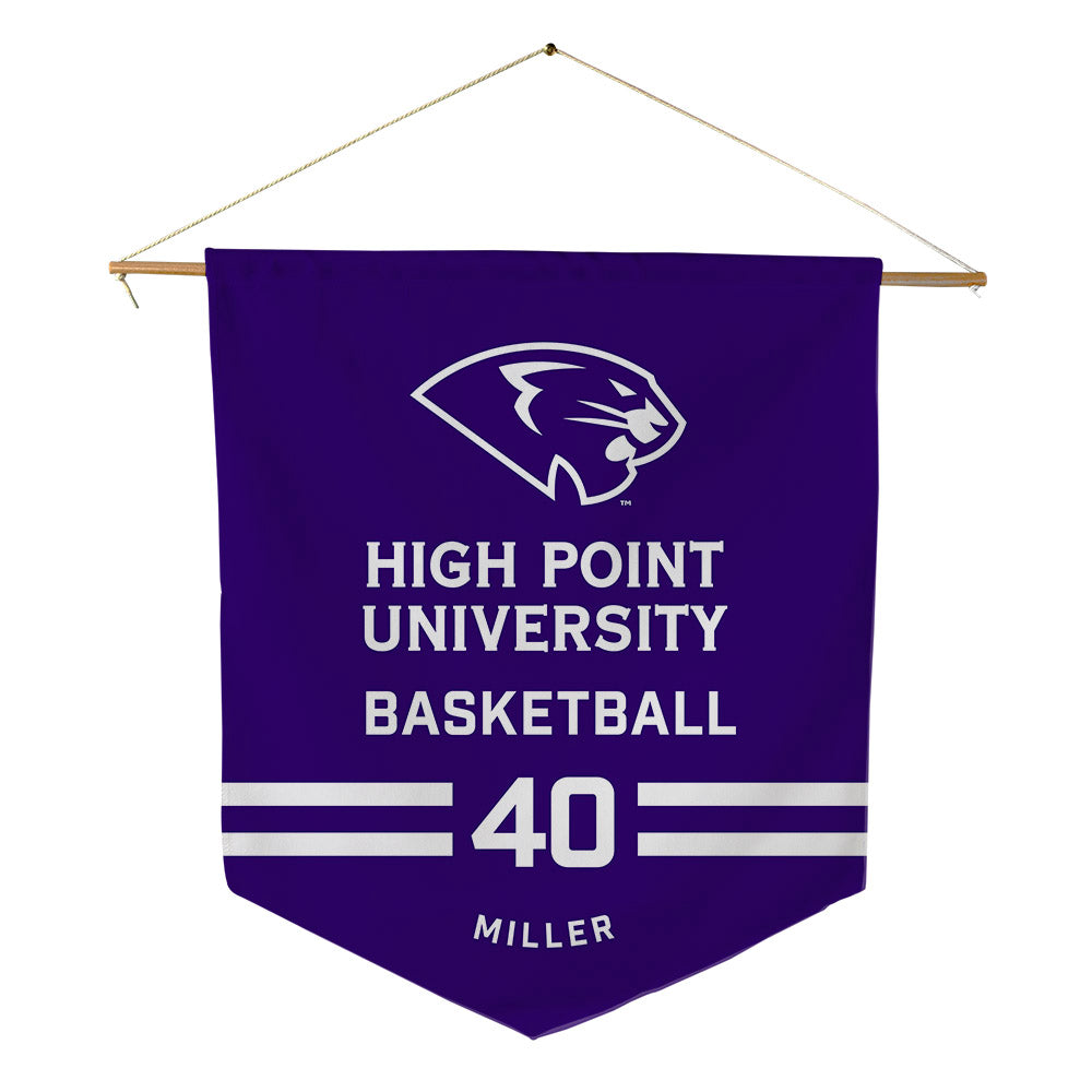 High Point - NCAA Women's Basketball : Kelsey Miller - Pennant - 18" x 21"-0