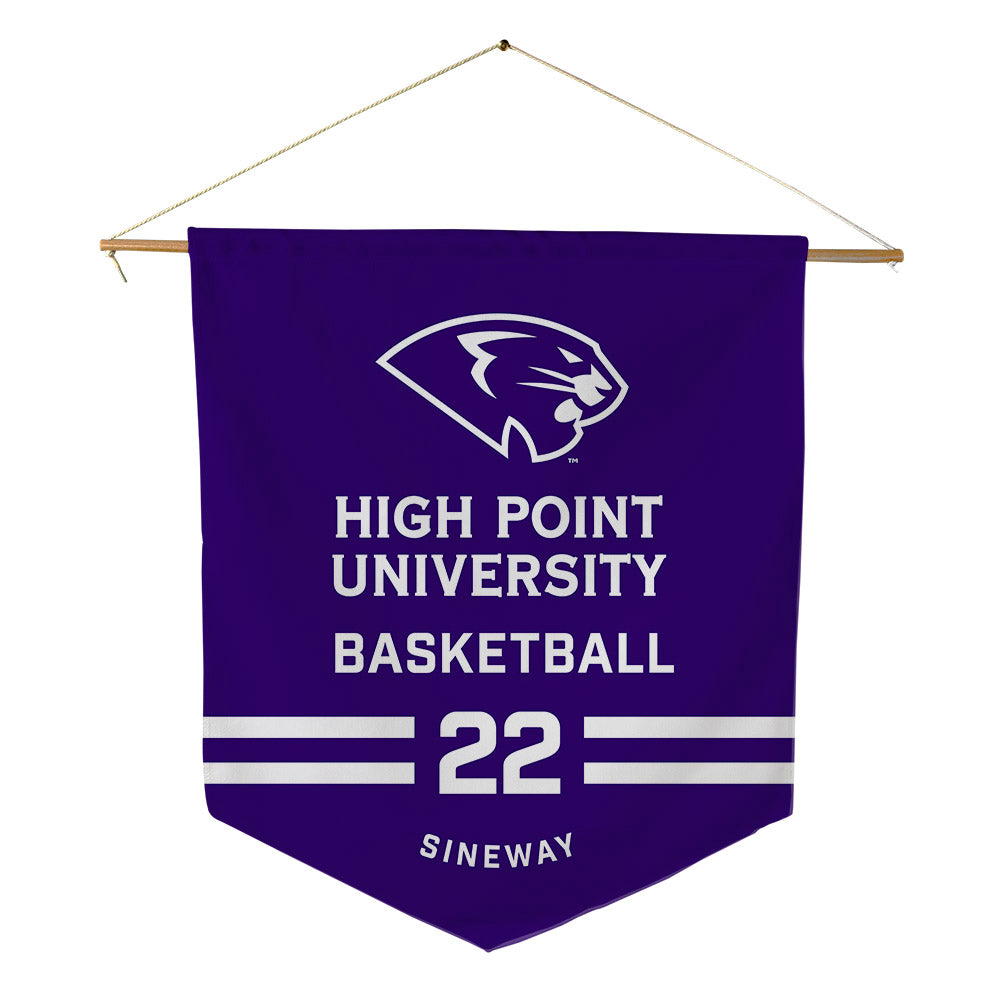 High Point - NCAA Men's Basketball : Andrew Sineway - Pennant - 18" x 21"-0