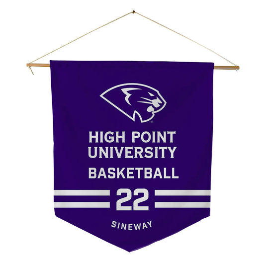 High Point - NCAA Men's Basketball : Andrew Sineway - Pennant - 18" x 21"-0