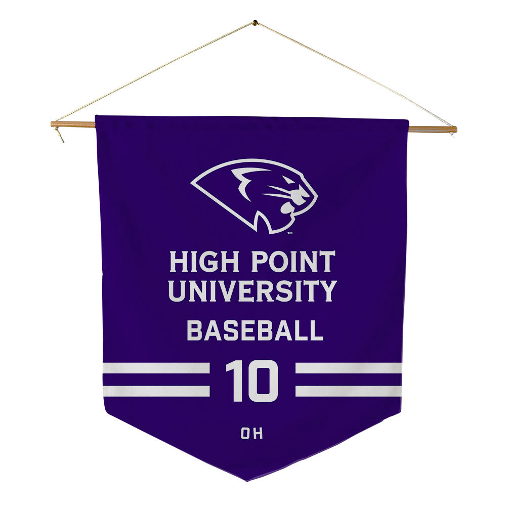 High Point - NCAA Baseball : Seojun Oh - Pennant - 18" x 21"-0