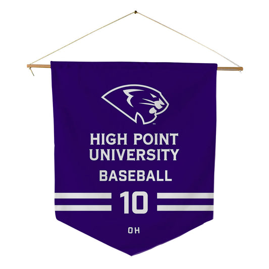 High Point - NCAA Baseball : Seojun Oh - Pennant - 18" x 21"-0
