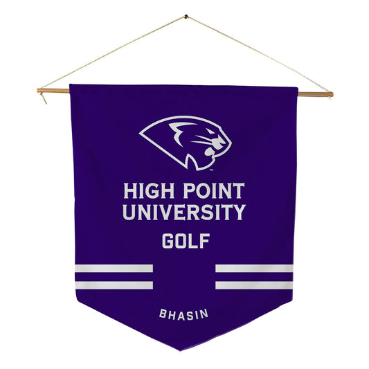 High Point - NCAA Men's Golf : Savar Bhasin - Pennant - 18" x 21"-0