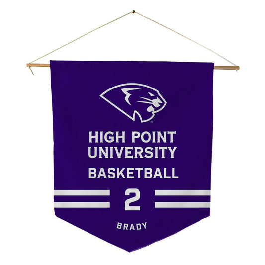High Point - NCAA Men's Basketball : Vincent Brady - Pennant - 18" x 21"-0