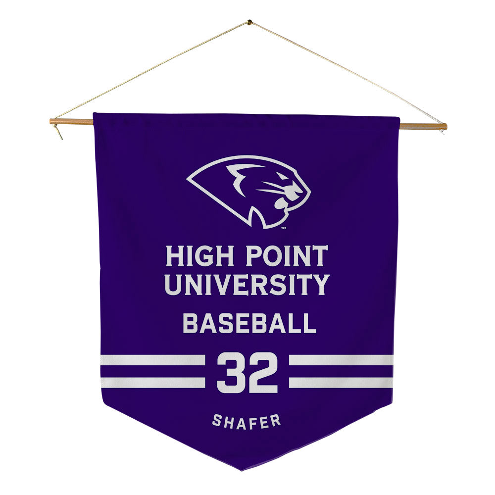 High Point - NCAA Baseball : Tyler Shafer - Pennant - 18" x 21"-0