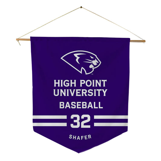 High Point - NCAA Baseball : Tyler Shafer - Pennant - 18" x 21"-0