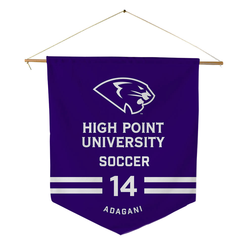 High Point - NCAA Men's Soccer : Prosper Adagani - Pennant - 18" x 21"-0