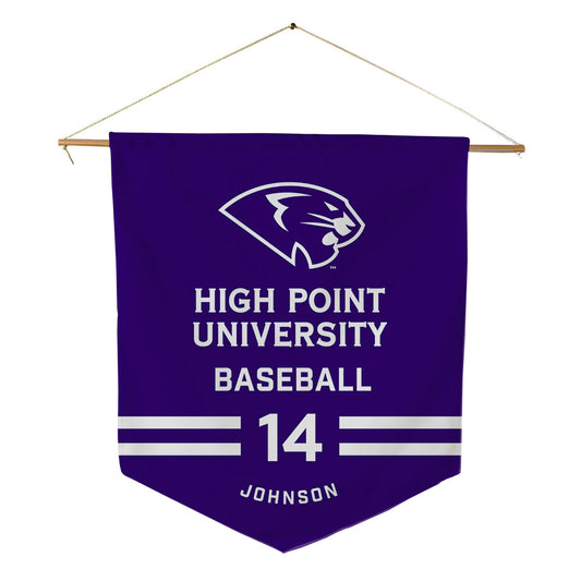 High Point - NCAA Baseball : Landen Johnson - Pennant - 18" x 21"-0