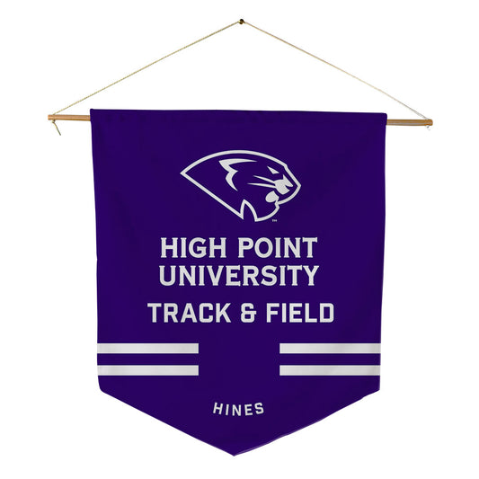 High Point - NCAA Women's Track & Field : Mya Hines - Pennant - 18" x 21"-0