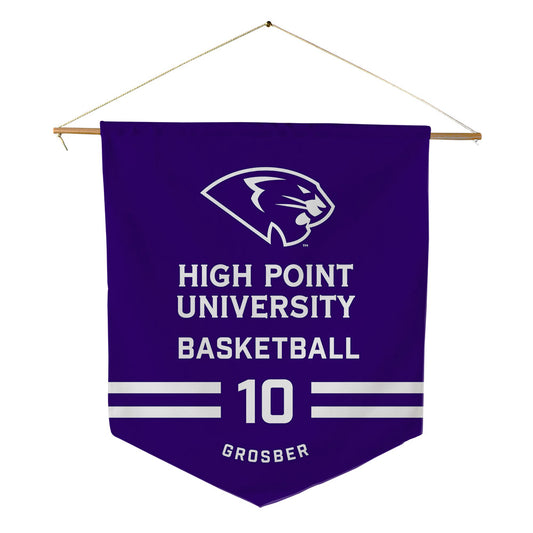 High Point - NCAA Men's Basketball : Dorian Grosber - Pennant - 18" x 21"-0