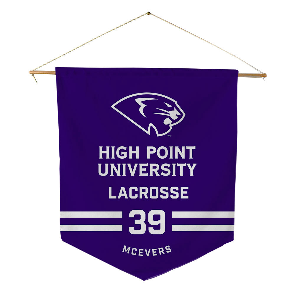 High Point - NCAA Women's Lacrosse : Addison Mcevers - Pennant - 18" x 21"-0