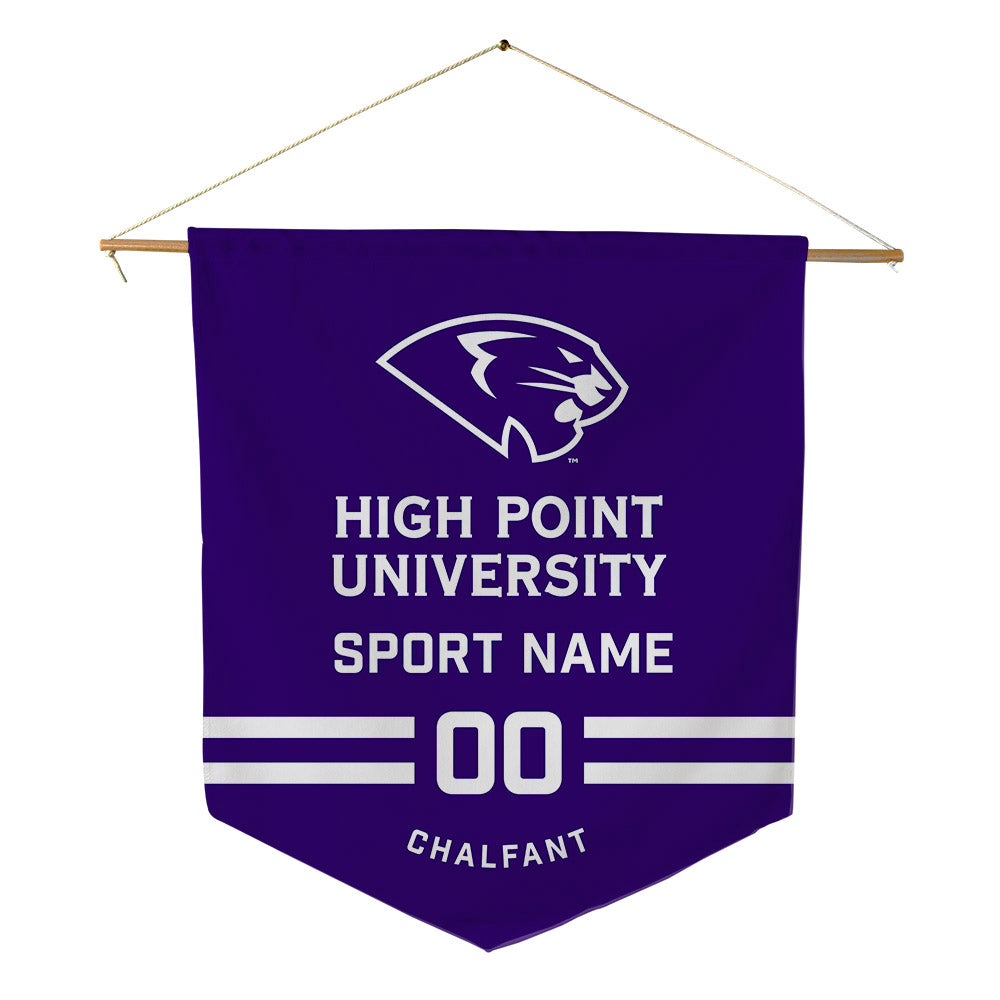 High Point - NCAA Baseball : Cam Chalfant - Pennant - 18" x 21"-0