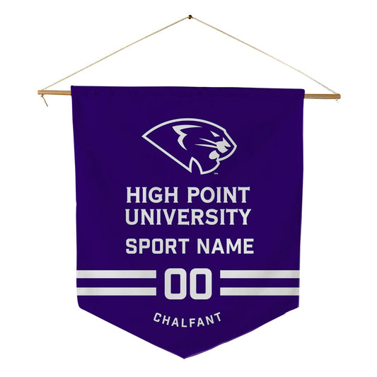 High Point - NCAA Baseball : Cam Chalfant - Pennant - 18" x 21"-0