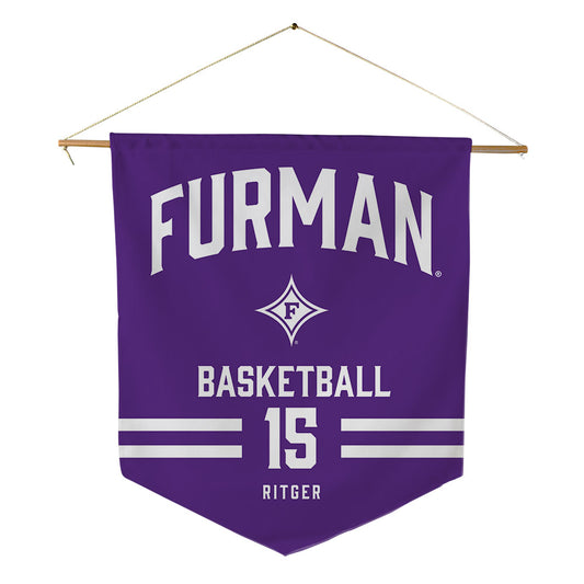Furman - NCAA Men's Basketball : Owen Ritger - Pennant - 18" x 21"-0