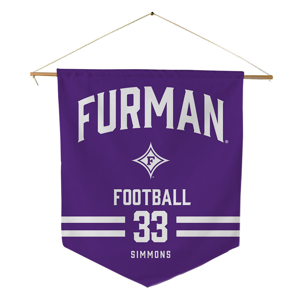 Furman - NCAA Football : Nick Simmons - Pennant - 18" x 21"-0
