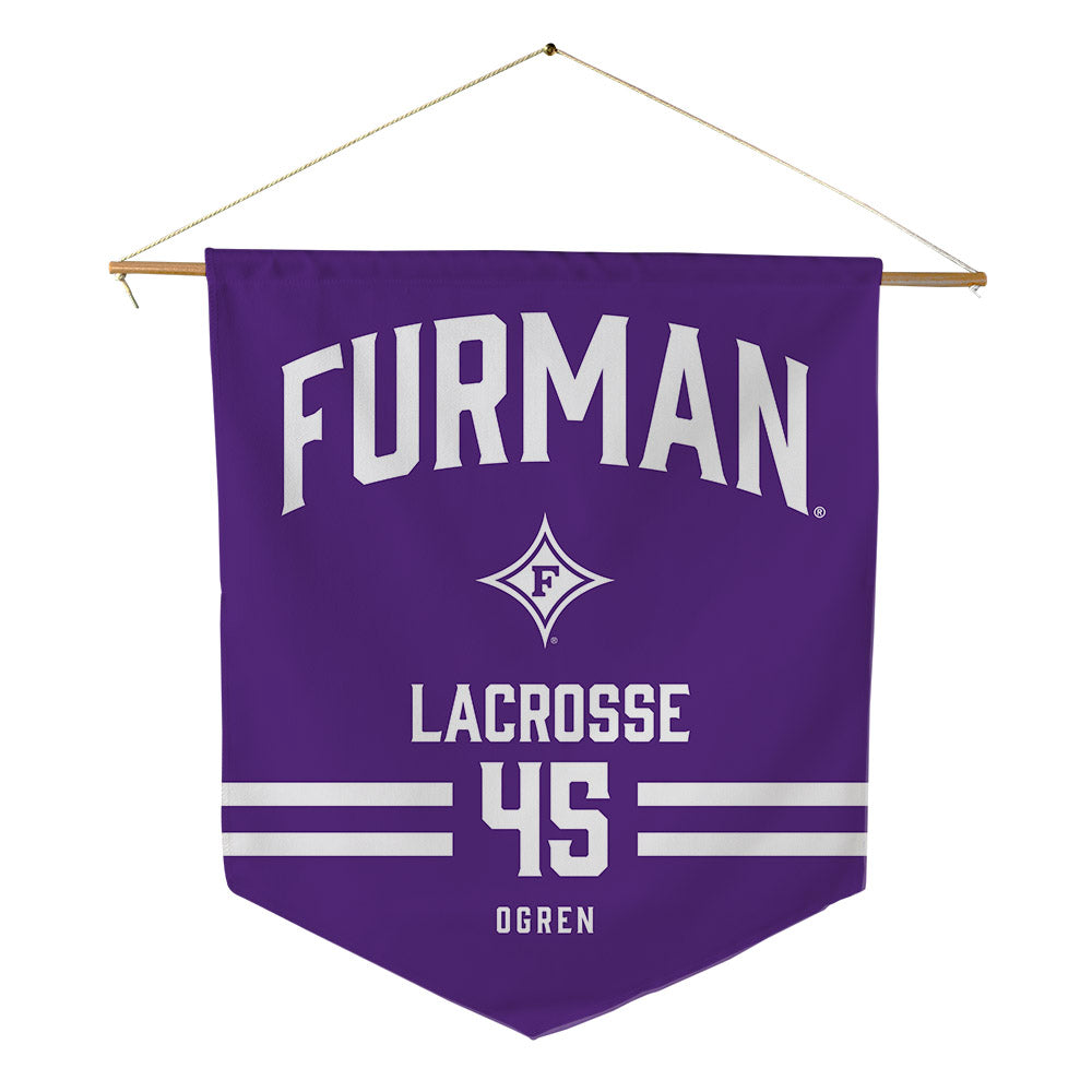Furman - NCAA Women's Lacrosse : Juliette Ogren - Pennant - 18" x 21"-0