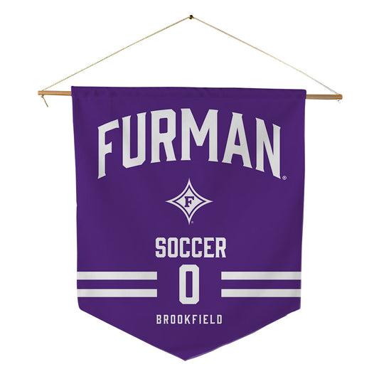 Furman - NCAA Women's Soccer : Kylie Brookfield - Pennant - 18" x 21"-0