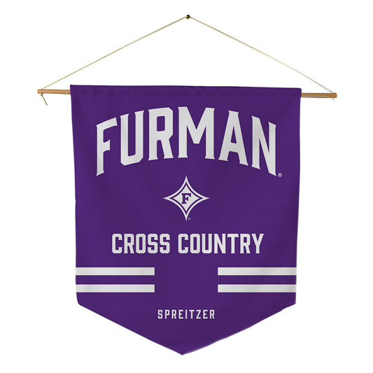 Furman - NCAA Men's Cross Country : Evan Spreitzer - Pennant - 18" x 21"-0