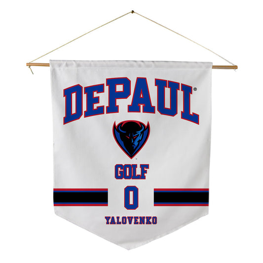 DePaul - NCAA Men's Golf : Artemiy Yalovenko - Pennant - 18" x 21"-0