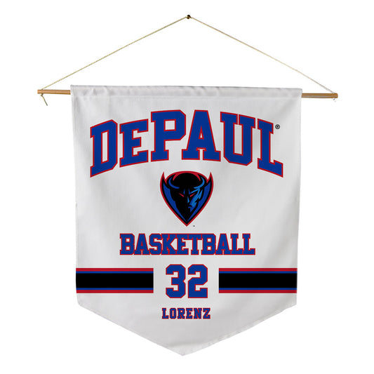 DePaul - NCAA Men's Basketball : Jeremy Lorenz - Pennant - 18" x 21"-0