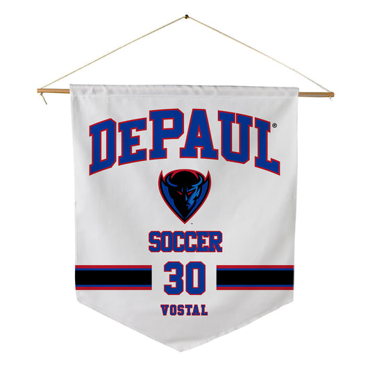 DePaul - NCAA Men's Soccer : Hayden Vostal - Pennant - 18" x 21"-0