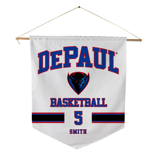 DePaul - NCAA Men's Basketball : RJ Smith - Pennant - 18" x 21"-0