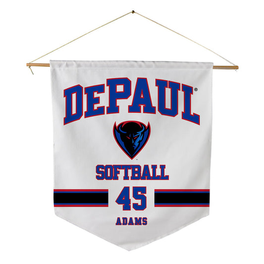 DePaul - NCAA Softball : Jolie Adams - Pennant - 18" x 21"-0