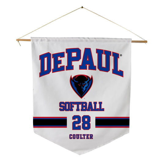DePaul - NCAA Softball : Emersyn Coulter - Pennant - 18" x 21"-0