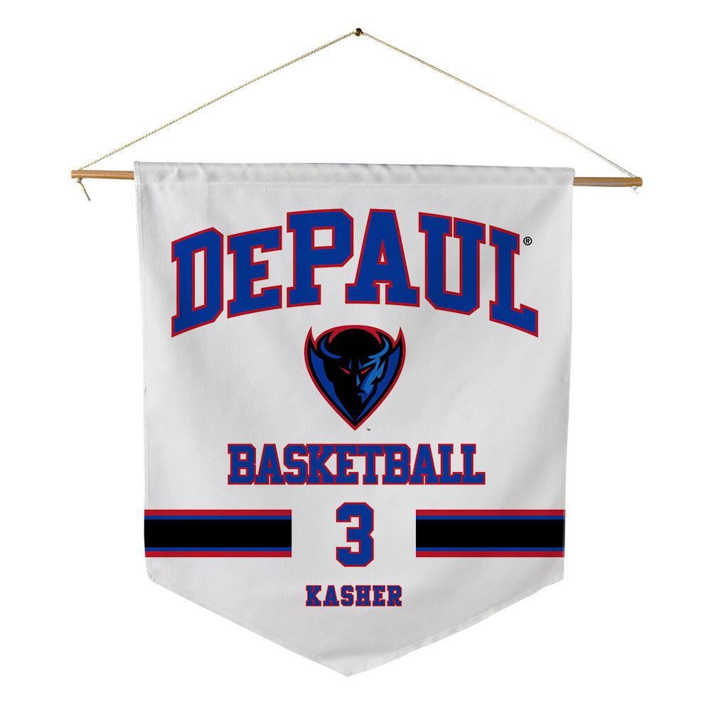 DePaul - NCAA Men's Basketball : Nate Kasher - Pennant - 18" x 21"-0