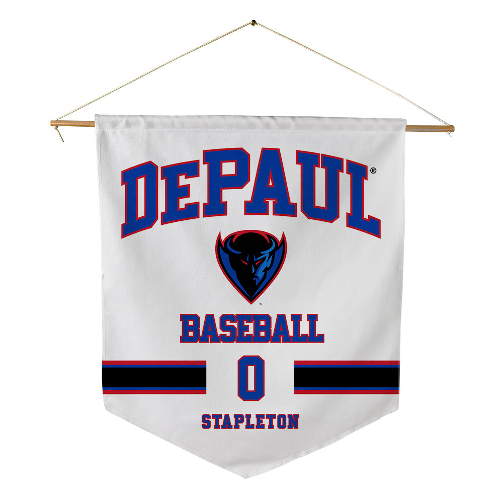 DePaul - NCAA Baseball : Taylor Stapleton - Pennant - 18" x 21"-0