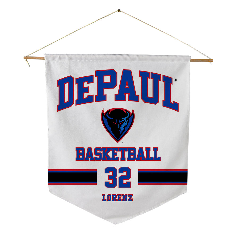 DePaul - NCAA Men's Basketball : Jeremy Lorenz - Pennant - 18" x 21"-0