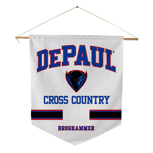 DePaul - NCAA Men's Cross Country : Jack Broghammer - Pennant - 18" x 21"-0