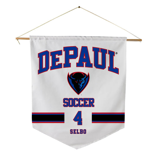DePaul - NCAA Men's Soccer : Ronan Selbo - Pennant - 18" x 21"-0