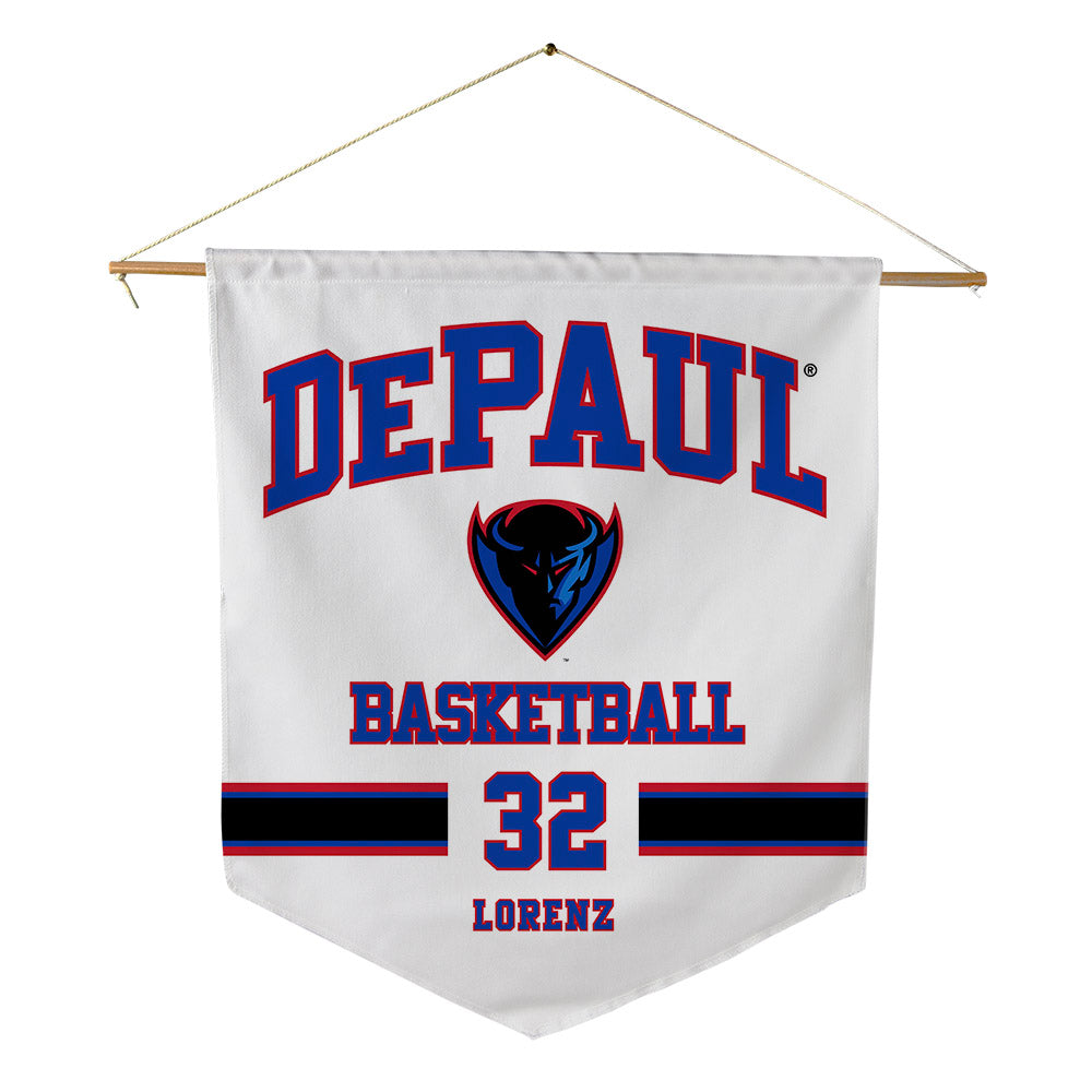 DePaul - NCAA Men's Basketball : Jeremy Lorenz - Pennant - 18" x 21"-0